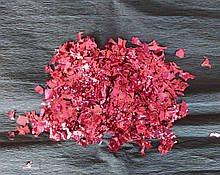 Аксесуари для свята конфеті мішура червоний металік 100грам