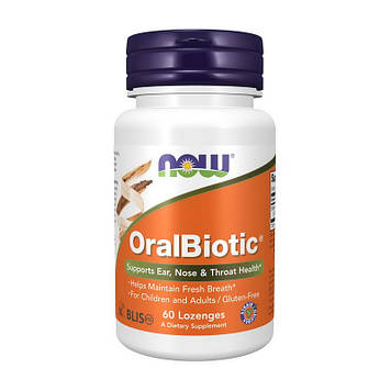 ОралБиотик Нау Фудс / Now Foods OralBiotic (60 lozenges)