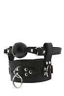 Капелюх з нашийником BLAZE BREATHABLE BALL GAG WITH COLLAR