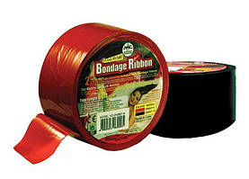 Лента для бондажа BONDAGE RIBBON 5CM/18MTR, BLACK