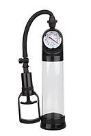 Вакуумна помпа чоловіча Dream toys Redline Pump з манометром, прозора, 200 мм, Нідерланди