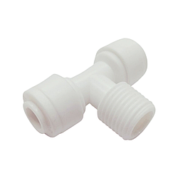 Фітінг трійник 1/4 трубка - 1/4 зовнішня різьба -1/4 трубка