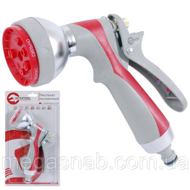 Пістолет-розпилювач для поливання INTERTOOL 7-функціональний GE-0008, фото 1