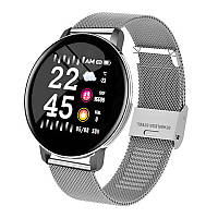 Розумний смарт годинник Smart Watch VB23W-S з тонометром, пульсометром. Фітнес браслет трекер