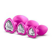 Набір анальних корків LUXE BLING PLUGS TRAINING KIT PINK
