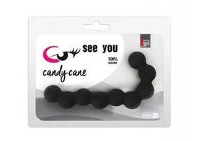 АНАЛЬНЫЕ БУСЫ SEE YOU CANDY CANE ANAL BEADS BLACK