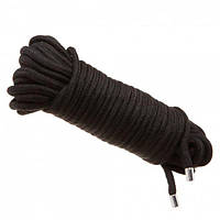 Мотузка для бондажу LOVE ROPE Black, 20 м