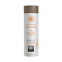 Їстівна олія для тіла SHIATSU Зелений чай і мандарин, 75 мл