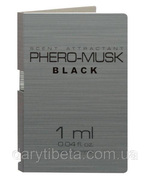 Пробник PHERO-MUSK BLACK for men, 1 ml