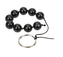 Анальні намисто з чорного загартованого скла