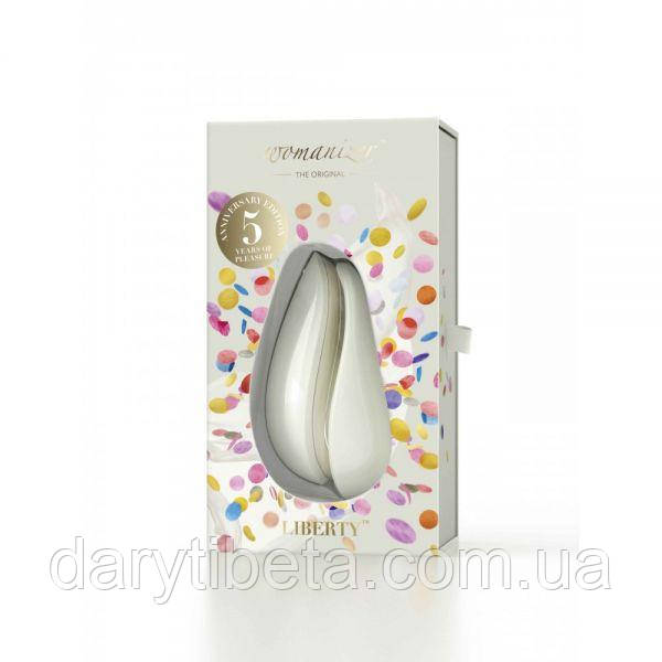 Безконтактний стимулятор клітора Liberty Anniversary Edition womanizer, White