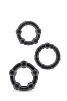 Набір рекційних кілець STAY HARD BLACK