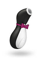 Вакуумний кліторальний стимулятор Satisfyer Pro Penguin, чорний, хіт продажів 2023г, суперціна