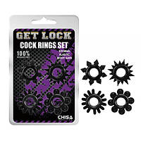 Набір кілець GK Power Cock Rings Set-black