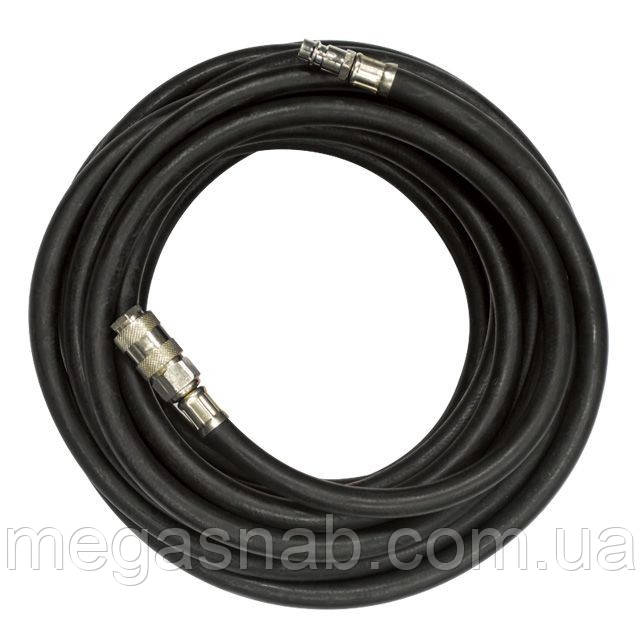 Шланг гумовий армований 20атм 8 * 15 мм 10м з швидкороз'ємними сполуками INTERTOOL PT-1731, фото 1