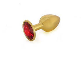 Анальна корок Gold Metal Red, M