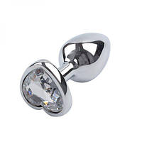 Анальна корок, Silver Heart Diamond, M