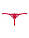 Стрінги Obsessive hetea thong red S / M, Червоний, S/M, фото 4
