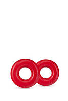 Набір рекційних кілець STAY HARD DONUT RINGS OVERSIZED RED