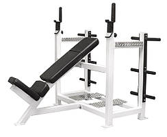 Лавка для жиму похила з платформою