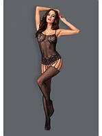 Комбінезон Obsessive Bodystocking F235 S / M / L, Черный, One Size
