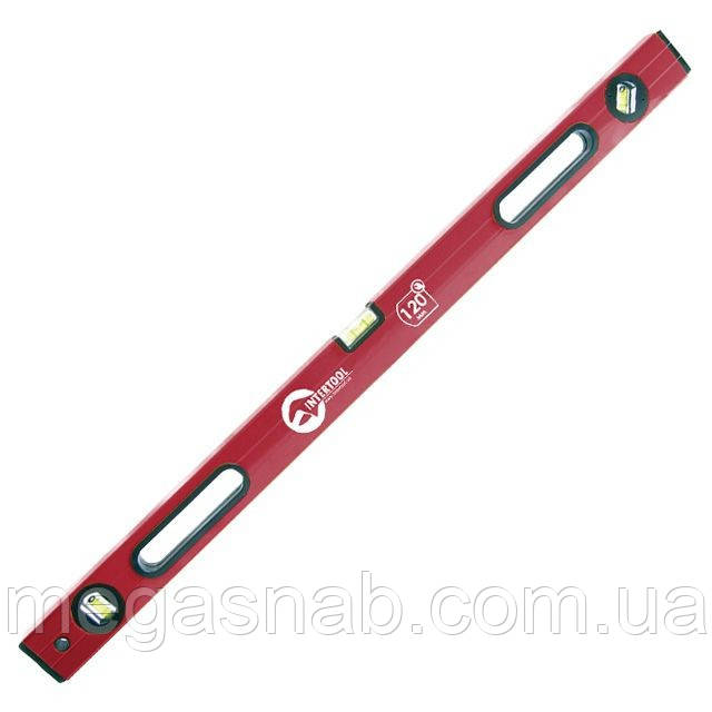 Рівень будівельний 120см 3 вічка MT-1112 INTERTOOL, фото 1