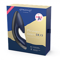 Інноваційний безконтактний стимулятор Womanizer Duo Blueberry + подарунок!