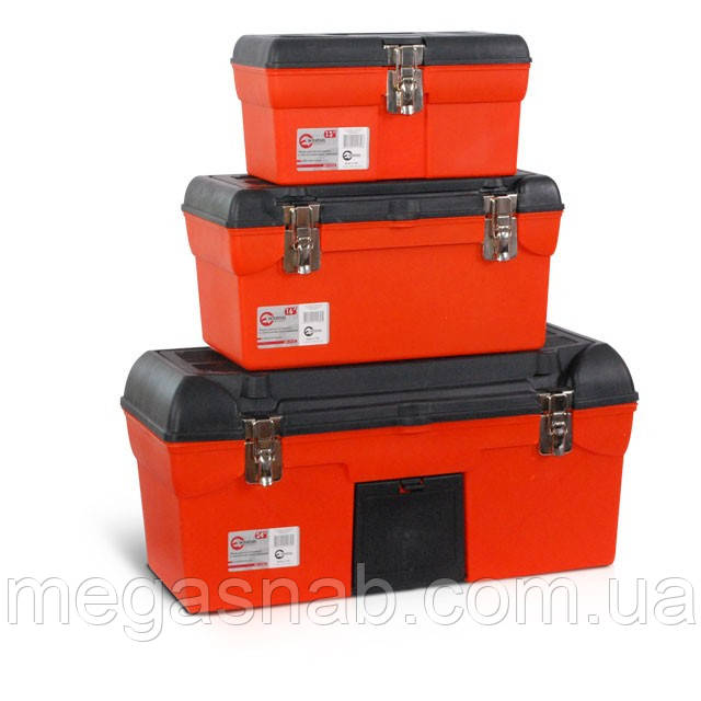 Комплект ящиків для інструментів з метал. замком 3шт INTERTOOL BX-0007