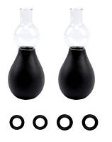 Стимулятори для сосків Вакуумні помпи на соски з кільцями чоловічі, 2 шт./пач