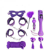 Набір для БДСМ ігор Bondage Restraints Set, Purple