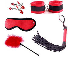 Набір для БДСМ ігор Delight Mini Set, Black&Red