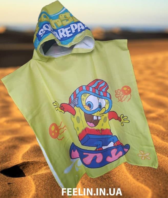 Пляжное полотенце для девочки принцессы ЛОЛ с капюшоном, детское пончо, уголок для купания ребенку море, пляж - фото 5 - id-p1440947003