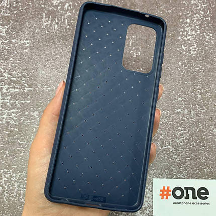 Чохол Samsung Galaxy A52s плетений тонкий чохол накладка на телефон самсунг а52с синій WVN, фото 2