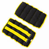 Набір для фітнесу - Килимок для фітнесу та спорту (каремат) + обтяжувачі 2шт по 2.5 кг OSPORT Set 39 (n-0069) Чорно-жовтий, фото 7