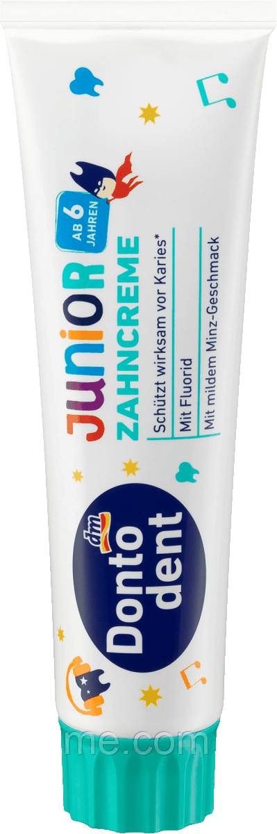 Дитяча зубна паста від 6+ років Dontodent Junior Zahncreme 100 мл