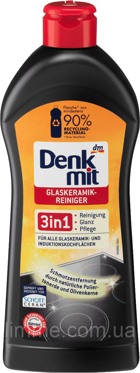 Крем для чищення варочної поверхні Denkmit Glaskeramik-reiniger 300 мл.