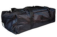 Черная сумка-рюкзак с плечевым ремнем и лямками - 55 литров