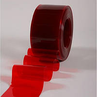 Материал ПВХ 200х2 красный (полупрозрачный)