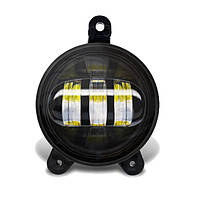 Світлодіодна протитуманна фара ВАЗ 2170 ПРИОРА зі світлотільною кордоном (білий + жовте світло)