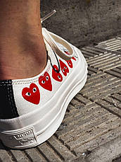 Жіночі кеди Converse Chuck Taylor All-Star 70s Ox Comme des Garcons Play Multi-Heart White 162975C, фото 3