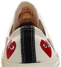 Жіночі кеди Converse Chuck Taylor All-Star 70s Ox Comme des Garcons Play Multi-Heart White 162975C 38, фото 3