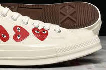 Жіночі кеди Converse Chuck Taylor All-Star 70s Ox Comme des Garcons Play Multi-Heart White 162975C 38, фото 2