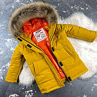 Зимова дитяча куртка - пальто Baribal Yellow
