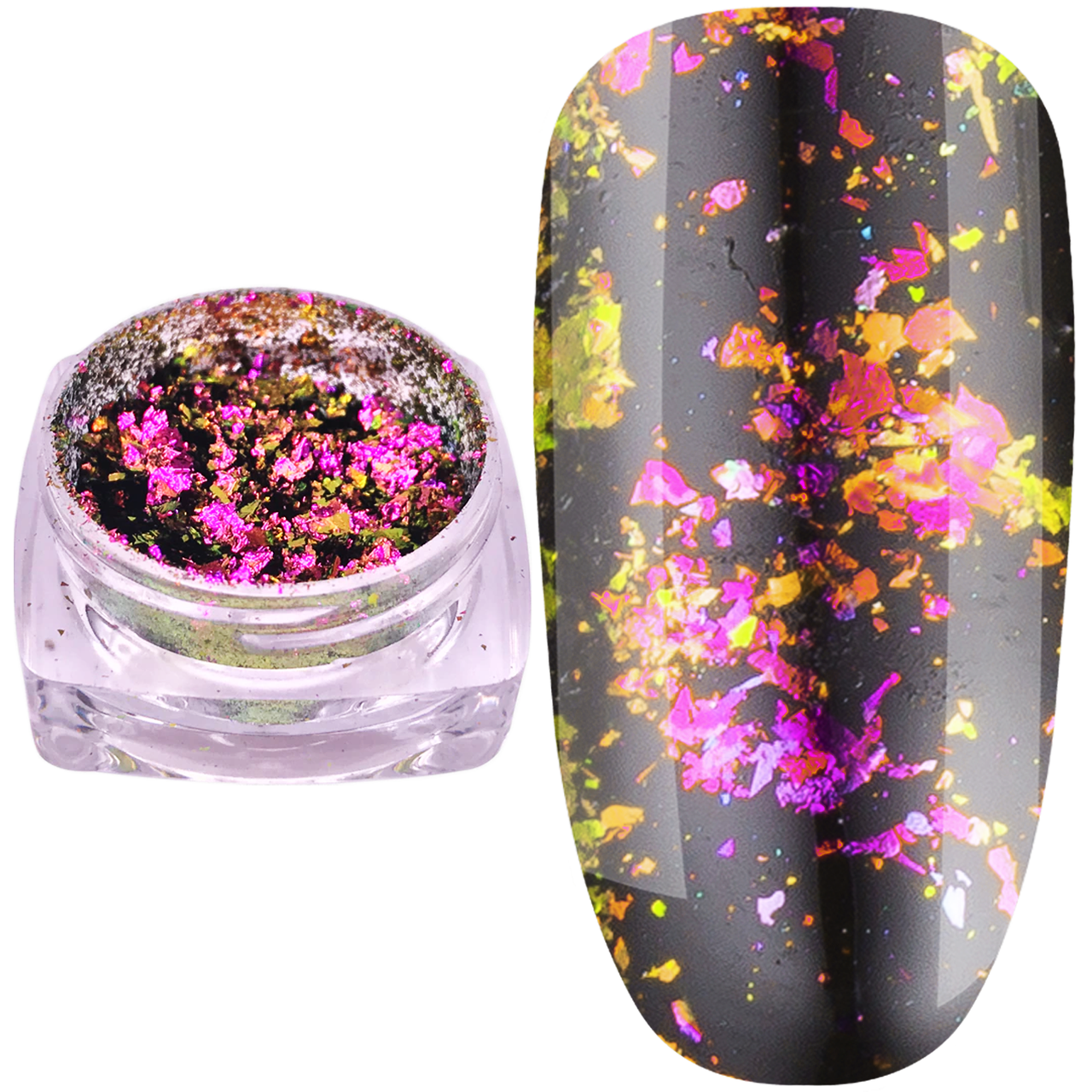 Дзеркальна втирка "Пластівці Юкі", Master Professional, №1 рожеве золото