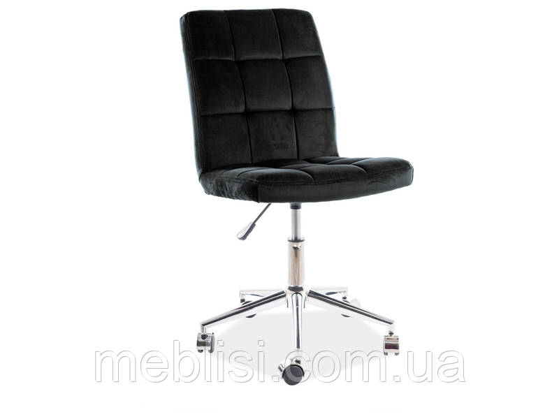 Чорне комп'ютерне крісло Q-020 VELVET BL 19 (Signal)