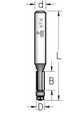 Фреза обгінна з нижнім підшипником WPW, D = 6,3 мм; В = 25 мм; хвостовик = 8 мм.