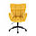 Крісло HR650K жовтий велюр чорна основа, фото 2
