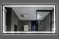 Зеркало с подсветкой DUSEL LED DE-M0061S1 Black 90смх70см сенсорное включение+подогрев