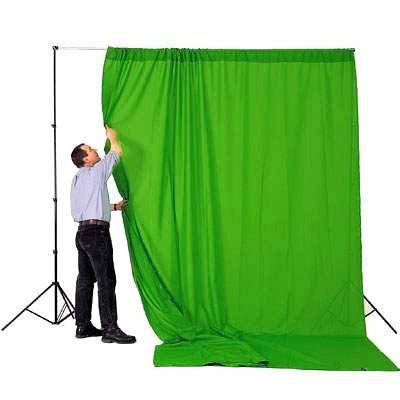 Фон студійний тканинний Visico PBM-3030 green Chroma Key 3х3м, фото 4
