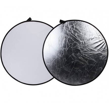 Відбивач Visico RD-019 2 в 1 white/silver (80см), фото 1